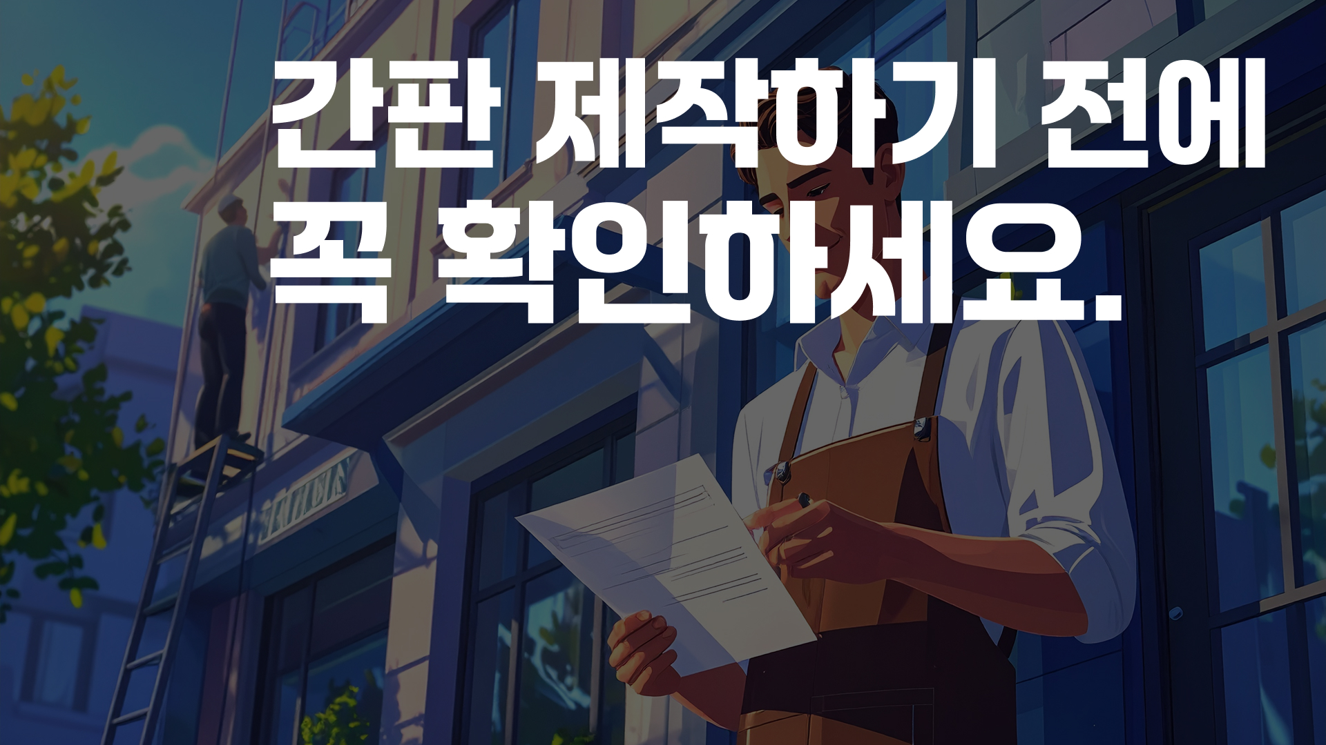 성공하는 간판 제작 가이드